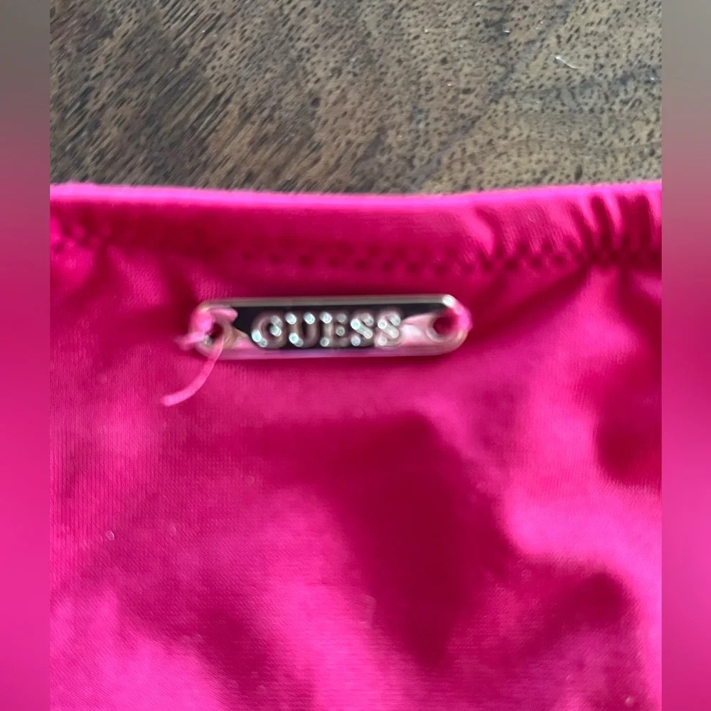 RED GUESS RUFFLE BIKINI - Picture 11 of 12
